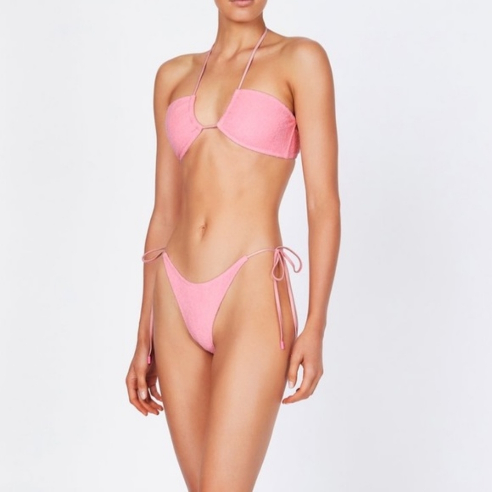 Triangl Aster Pink Terry Swimuit Set Size M - Picture 1 of 6